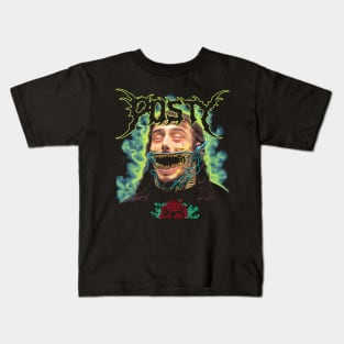 "Posty Deathcore Aesthetic Horror Art | Intense Music Graphic Kids T-Shirt